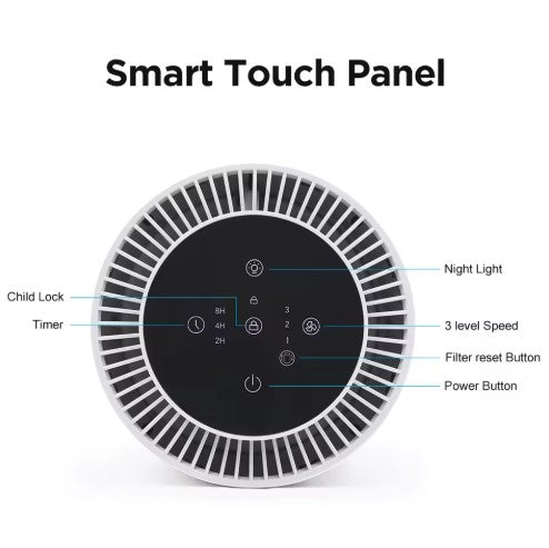 Purevia Compact Quiet HEPA Air Purifier for Infants & Adults
