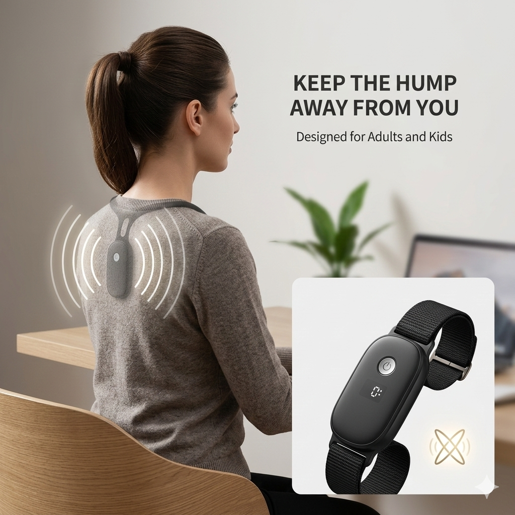 Purevia Pure Posture Corrector - Real-Time Vibration Reminder | Back & Neck Hunch Corrector | Adults & Kids